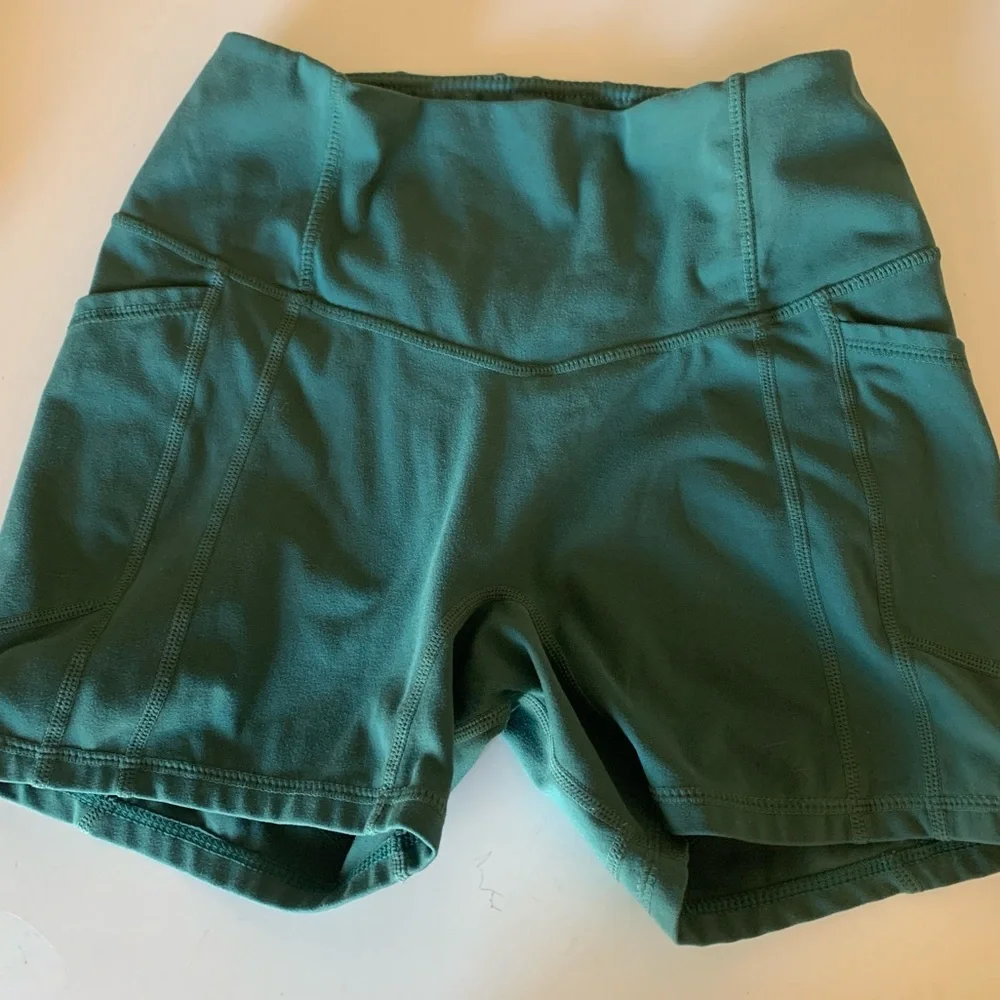 Reebok Gray Shorts & Green Workout Shorts